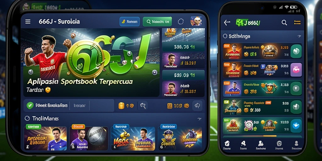 Tampilan menarik dari gameplay Sportsbook di 666J.