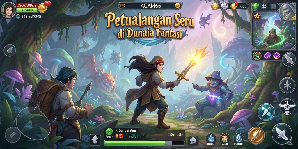 Screenshot gameplay AGAM66 menampilkan aksi seru di dunia petualangan.
