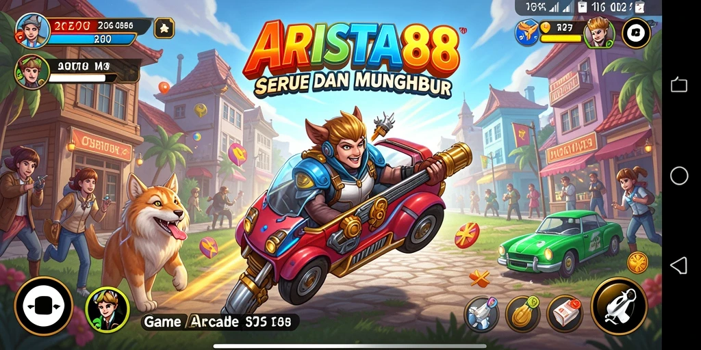 Screenshot ARISTA88 menampilkan aksi seru dalam gameplay Arcade.