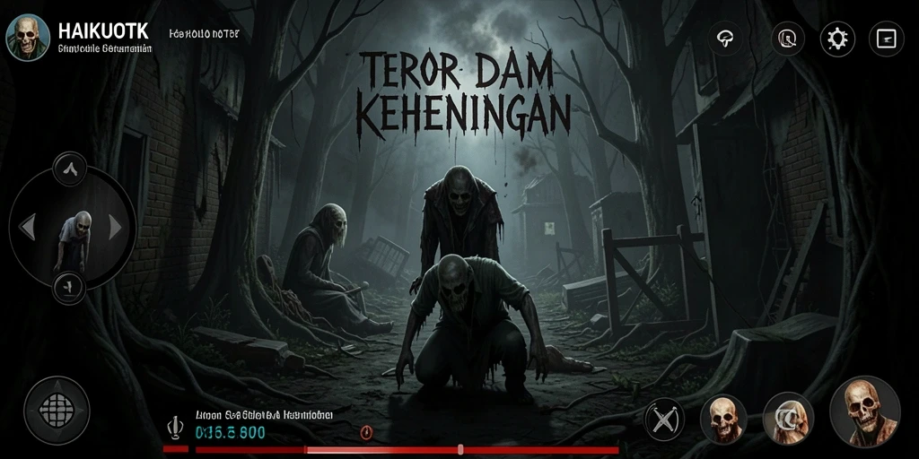 Gameplay mendebarkan dengan suasana mencekam di HAIKUOTK.