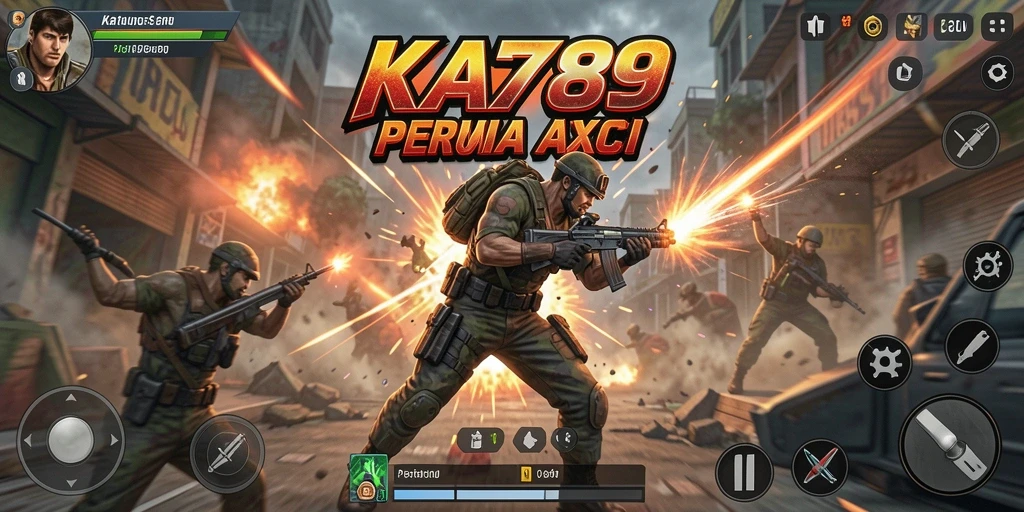 Tampilan gameplay KA789 dengan aksi mendebarkan dan karakter yang dinamis.