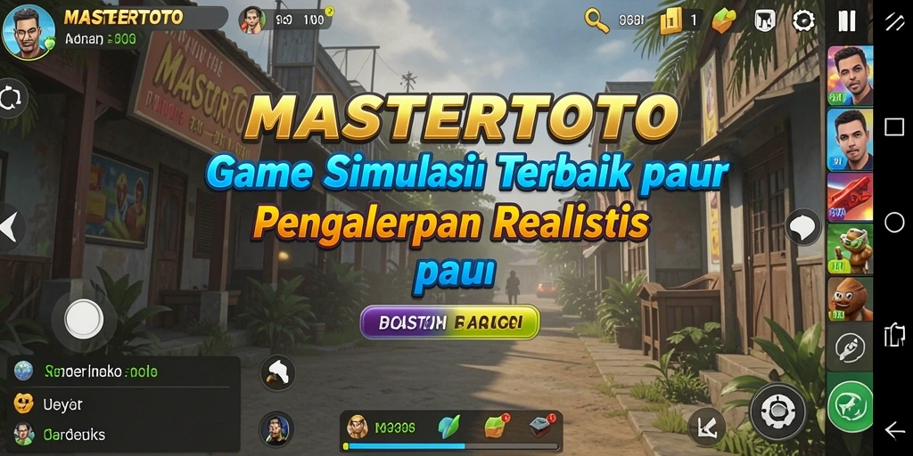 Tangkapan layar gameplay MASTERTOTO menampilkan aksi seru dan interaksi pemain.