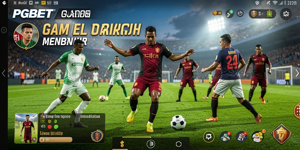 Screenshot PGBET menampilkan fitur live streaming pertandingan olahraga.