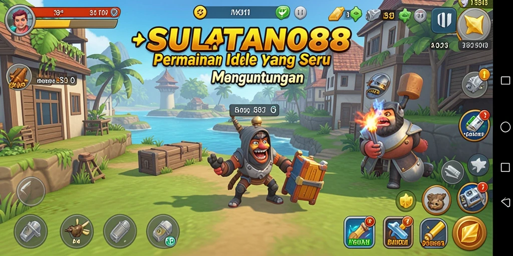 Tampilan gameplay seru SULTAN88 dengan berbagai misi Idle.